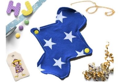 Buy  Single Cloth Pad Royal Blue Stars now using this page